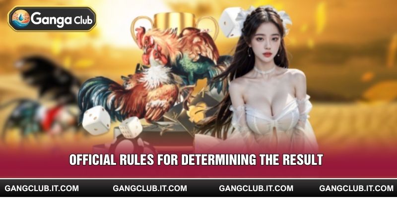Official rules for determining the result